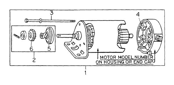 Part Location Diagram of BS-696535 Cub Cadet Starter Bendix | Motor End Cap